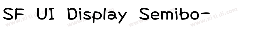 SF UI Display Semibo字体转换